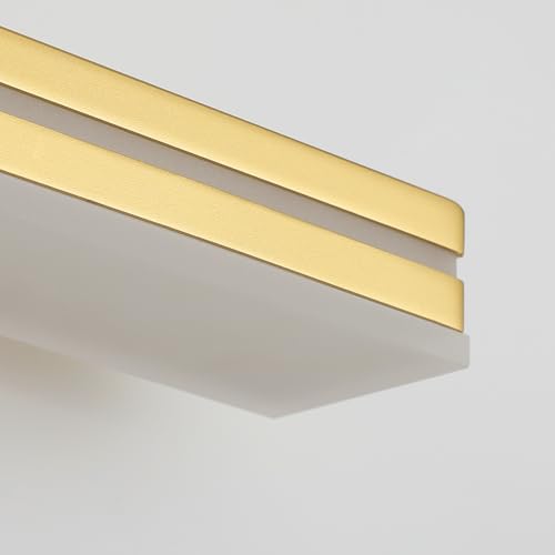 SineRise 48-Inch LED Modern Bathroom Vanity Light Bar, Gold Modern Acrylic Bathroom Wall Lighting Fixtures Over Mirror (Cool White 6000K)