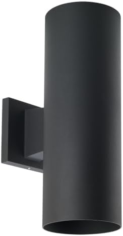 Progress Lighting LED Cylinder Outdoor Wall Light, Black