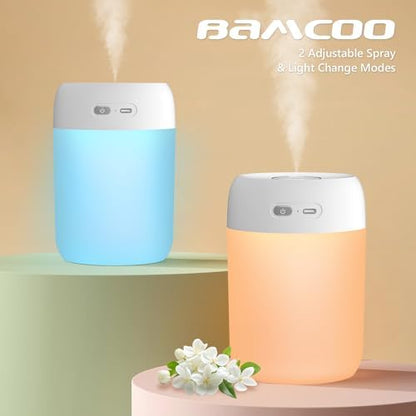 Plant Humidifier Indoor, 650ml Humidifier for Plants, White
