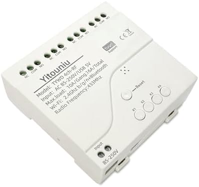 Tuya 4CH USB5V AC85-250V Smart Life WiFi RF Bluetooth APP Relay Module