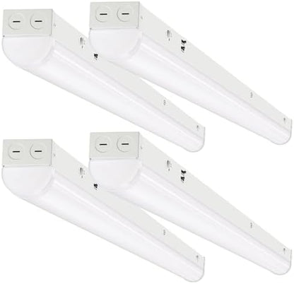 DAKASON 4FT LED Linear Light Fixture 4Pack, 40W/32W/24W, 3500K/4000K/5000K