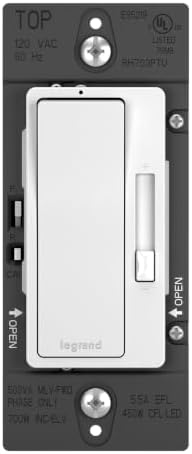 Legrand Radiant 0-10V LED Dimmer Light Switch, White, 1-Pack
