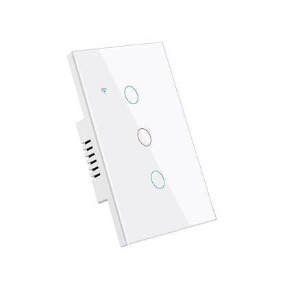 Smart Wi-Fi Light Switch, RF433, No Neutral Wire Required, Compatible with Alexa, Google Home, Smart Life App (3-Gang)