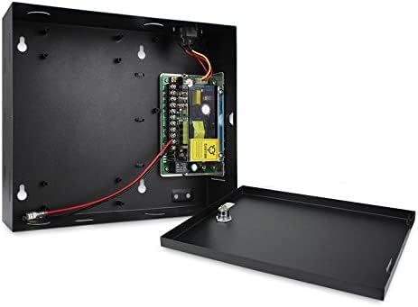 Request to Exit PIR Motion Sensor 4 Doors Access Control Electronmagnetic 600 LBS Magnetic Lock 110-240V Power Supply Box RFID Keypad Reader Keyfobs/Cards(Phone APP remotely Open Door)