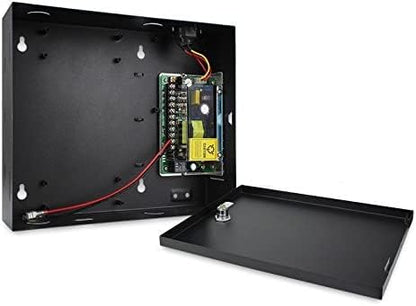 Request to Exit PIR Motion Sensor 4 Doors Access Control Electronmagnetic 600 LBS Magnetic Lock 110-240V Power Supply Box RFID Keypad Reader Keyfobs/Cards(Phone APP remotely Open Door)
