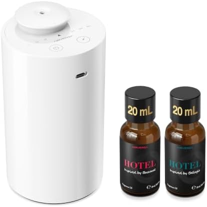 Airversa AN6 Waterless Essential Oil Diffuser Starter Kit, White
