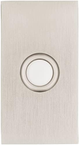 Baldwin 4863 3" x 1-1/2" Illuminated Rectangular Door Bell from the Estate Collection - Oil Rubbed Bronze
