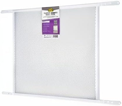 M-D Building Products 14182 Door Grille, Adjustable Fit for Doors 30" to 36" Wide, Easy-to-Install, Ideal for Residential and Commercial Use (White)