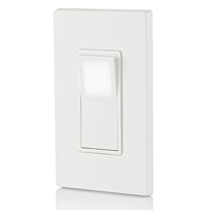 Leviton 15 Amp, 120/277 Volt, Decora LED Illuminated Rocker 4-Way AC Quiet Switch, Residential Grade, Grounding, L5614-2W, White