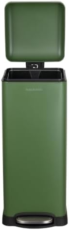 happimess Betty 8 Gal Step Trash Can Soft-Close Lid, Pine Green