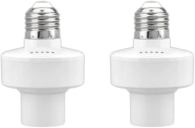 E27 LED Light Smart Adapter Light Bulb Holder Adapter Works With Home Smart Home - (Color: 2pcs Base Type: E27)