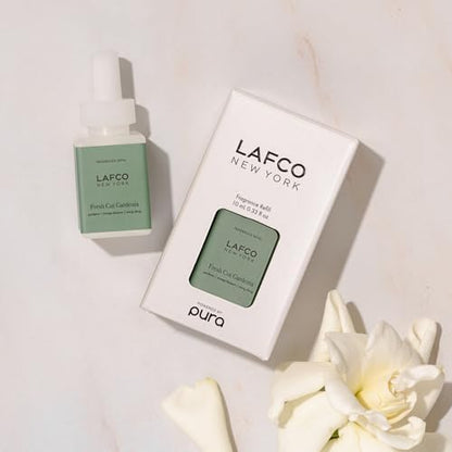 LAFCO New York Pura Smart Device Refill, Fresh Cut Gardenia - Pack of 2 - Each Vial Delivers Up to 2 Weeks of Fragrance Life - Made in the USA