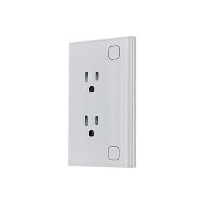Smart Plug Energy Monitoring,4.65 X 2.83 X 1.69 Inches Wall Socket,Smart Outlet Compatible with Alexa and Tuya,Socket 2.4GHz WiFi Only,White