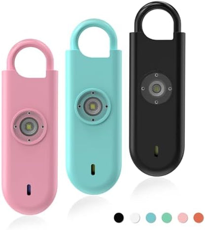 Fauxomor 140dB Personal Safety Alarm for Women 3pack Self Defense Keychain