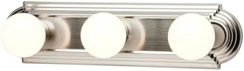 Nuvo 60/296 Three Light Vanity Strip, Polished Chrome, 18-Inch