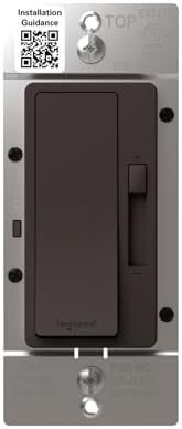 Legrand Radiant 150-Watt Dimmer Light Switch, Single-Pole/3-Way LED Dimmer for Dimmable Lights, RHL153PDB, Dark Bronze