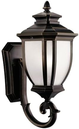Kichler Salisbury Outdoor Wall Light, Rubbed Bronze, 19.25"