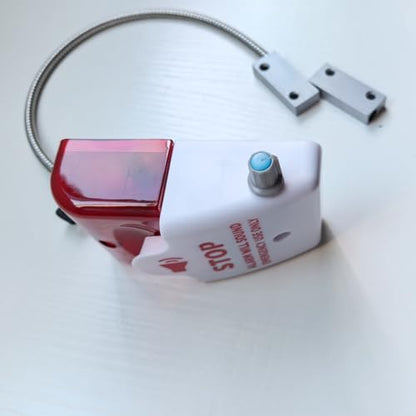 Multifunction Exit Door Alarm Helps Prevent Unauthorized Exits or Entries Through Emergency Door with 110db Siren, Battery Powered Door Contact Magnetic Sensor