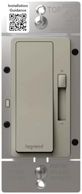 Legrand Radiant 150W LED Dimmer Light Switch 3-Way Rocker Nickel 1 Pack