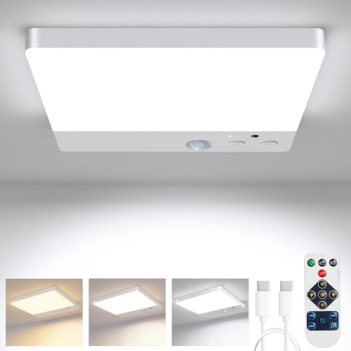 ODEETRONIC Rechargeable Motion Sensor Ceiling Light, LED Closet Lighting