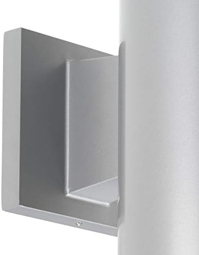 Progress Lighting Cylinder Outdoor Wall Light, Metallic Gray