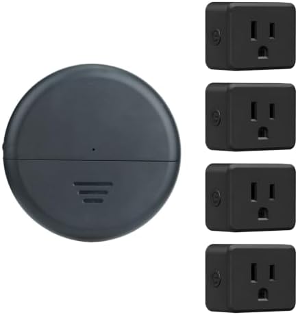 Greencycle Wireless Motion Sensor Outlet 4 Plugs,Automatic Light Switch
