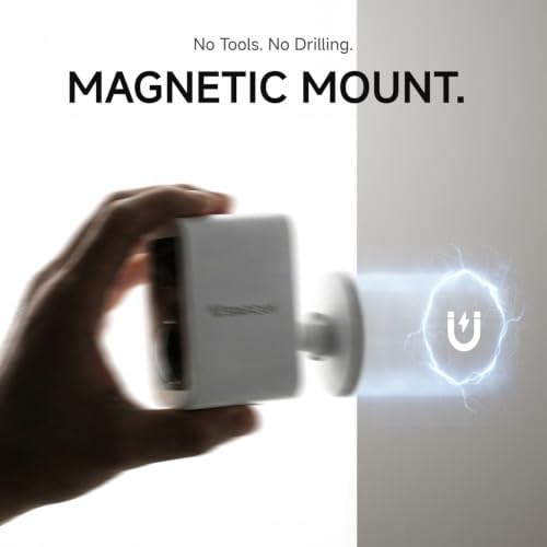 VSTARCAM 2K Security Cameras Wireless Outdoor, No-Drill Magnetic & Adhesive Mount, Free Cloud & 64GB SD Storage, WiFi 6 2.4/5G, Motion Alerts, 6-Month Battery, Color Night Vision, IP66,2-Way Talk