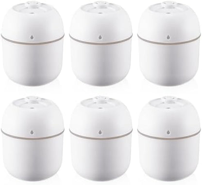 Hortsun 6 Pcs Mini Humidifiers, 220ml Humidifier for Plant,White