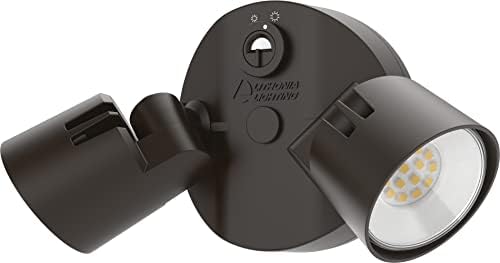 Lithonia Lighting HomeGuard 2-Light LED Outdoor Flood Lights, Dusk to Dawn