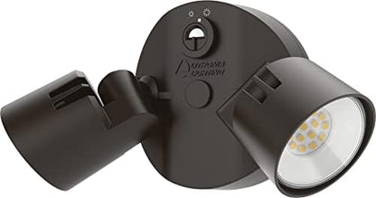 Lithonia Lighting HomeGuard 2-Light LED Outdoor Flood Lights, Dusk to Dawn