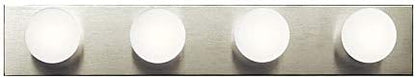 Kichler Linear Bath 4-Light Bathroom Vanity Light, Brushed Nickel