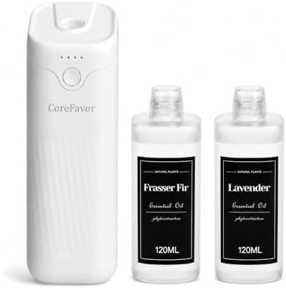 Waterless Essential Oil Diffuser (M60) with 2x120ml Oil