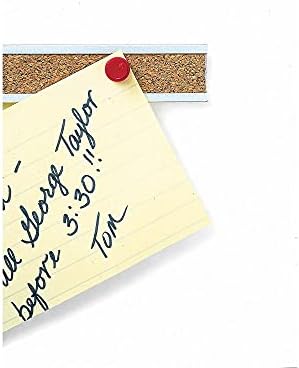 Quartet Bulletin Bar Pin Strip Cork Board 48" x 1", For Classroom, Office, Cubicle, Aluminum Frame (Z2006)