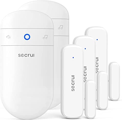 Door Chime, Door Alarms When Opened for Home/Business Office/Bedroom Entering, 3-Sensor + 2-Receiver with 500FT Wireless Range,58 Chimes,5-Volume Level, Entry Alert for Kids/Toddler/Dementia Safety