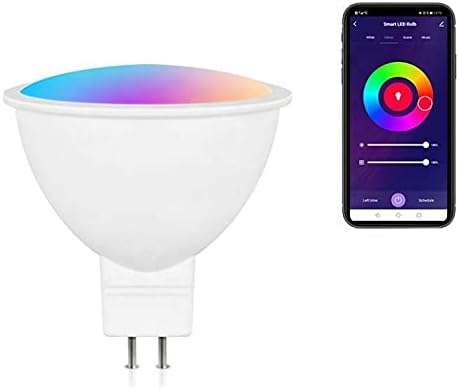 Ironsmith Lighting Products Dimmable 5W GU5.3 Base Smart LED Lights - Alexa and Google Assistant, WiFi, Tuya Control ‎6500K 400 Lumens Halogen Light Bulbs Support - Timer with Color Changing