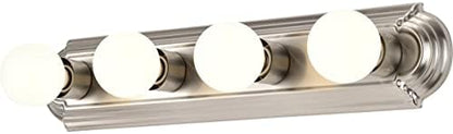 Nuvo 60/301, 4-Light Vanity Light, Brushed Nickel, 24-Inch, Bathroom Light