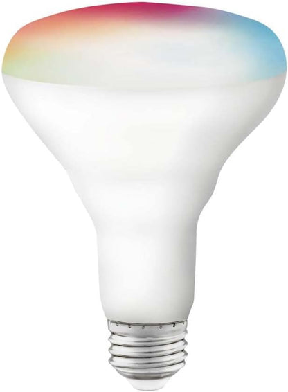 Satco S11255 Starfish BR30 WiFi Smart LED Light Bulb, Works with Siri, Alexa, Google Assistant, SmartThings, 9.5 Watt, 120 Volt, 800 Lumens, Color Changing & Tunable White