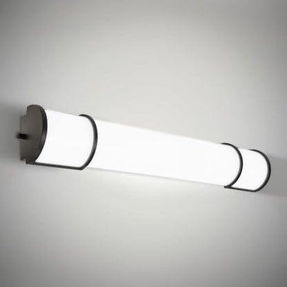 ASD LED 36" Vanity Flush Mount Light Fixture, Linear Bathroom Lighting Bar | 3CCT, Dimmable, Energy Star, ETL Listed | 30W 2650LM 3000-5000K 120V | Long Tube Bath Wall Sconce Over Mirror | Black