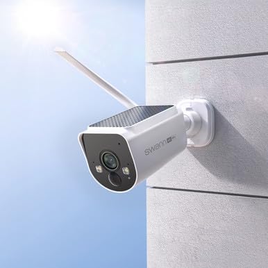 Swann MaxRanger4K Wireless Solar Security Add-On Camera, 4K UHD, 2000ft Long Range Wi-Fi HaLow, Color Night Vision,True Detect Alerts,2-Way Audio,Weatherproof,No Monthly Fee-SWNVW-MAXV2CAM