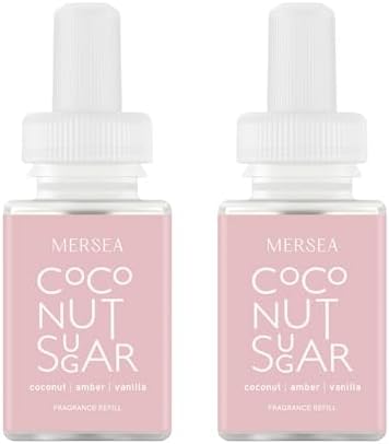 Pura x Mersea Home Diffuser Refill, 2 Pack, Coconut Sugar
