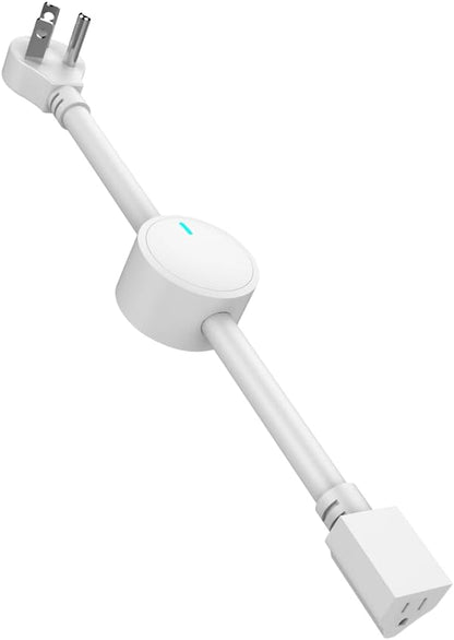 Ezlo Z-Wave In-Line Smart Switch, 800 Series with Energy Monitoring | Works with Ezlo, Alexa via hub, Home Assistant & More | 1800W Max Load for Lamps, Humidifiers, Appliances | Z-Wave Hub required