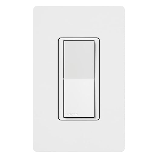 Lutron Claro Accessory Switch, 3-Way | For Smart Dimmer/Switch | DVRF-AS-WH-2 | White | 2 Pack