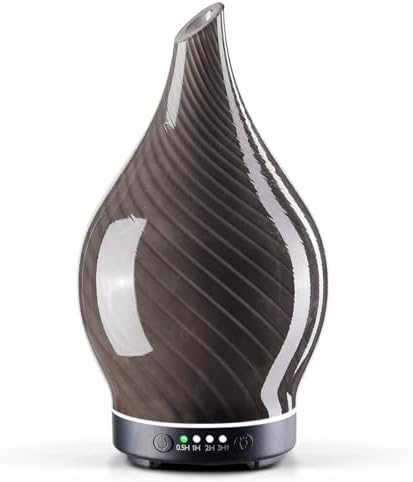 Porseme Essential Oil Diffuser 150ml Handmade Glass Diffuser 6H Runtime