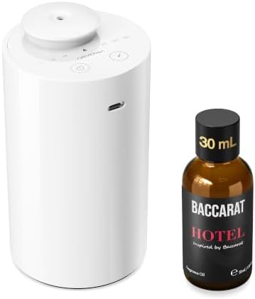 Airversa AN6 Waterless Essential Oil Diffuser Starter Kit, White
