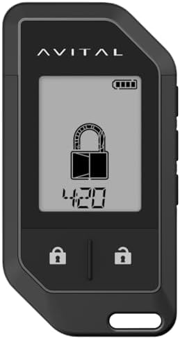 Avital 3308L 2-Way LCD Vehicle Security System with 2 Remotes (Compatible with Directed by VOXX SmartStart-Pro)