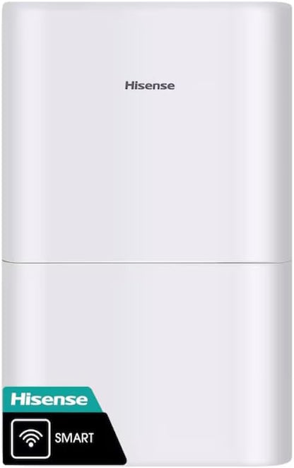 Hisense ConnectLife Smart Control 50 Pint 3-Speeds Dehumidifier, 3 Fan Speeds (High, Low, Auto), WiFi Enabled, Low Noise Airflow System 46 dB, 115v, Up to 4500 sq.ft, DH7021W1WG (Renewed)