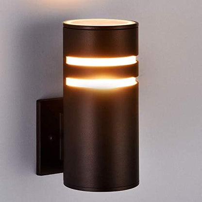 rosykite Brown Outdoor Wall Sconce, Modern Patio Exterior Light Fixture