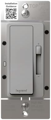 Legrand Radiant 150W LED Dimmer Light Switch 3-Way Rocker Gray 1 Pack