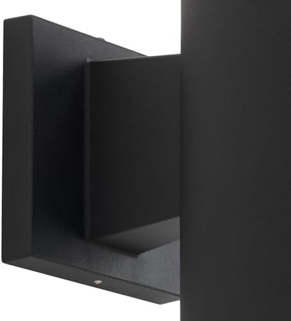 Progress Lighting Cylinder Outdoor Wall Light, Black