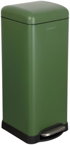 happimess Betty 8 Gal Step Trash Can Soft-Close Lid, Pine Green